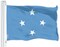 G128 Micronesia Micronesian Flag | 3x5 Ft | LiteWeave Pro Series Printed 150D Polyester | Country Flag, Indoor/Outdoor, Vibrant Colors, Brass Grommets, Thicker and More Durable Than 100D 75D Polyester